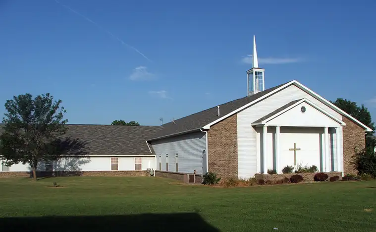 Church in Sandusky, Ohio on a clear summer day